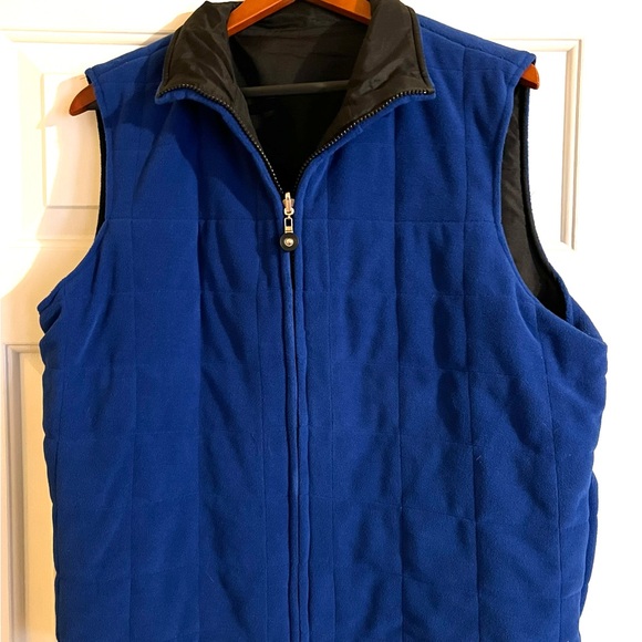 Jackets & Blazers - Quilted Women’s Royal Blue  Vest-Inside Pockets. NWOT.Never worn. Size Large